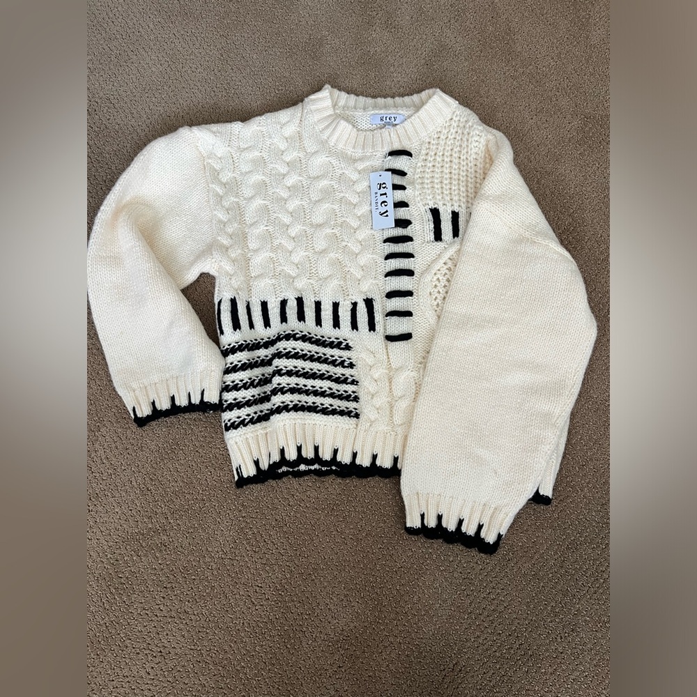 Grey Bandit Cable Knit Sweater